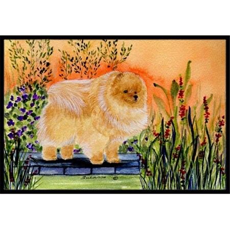 Carolines Treasures Carolines Treasures SS8161MAT 18 x 27 in. Pomeranian Indoor Outdoor Doormat SS8161MAT